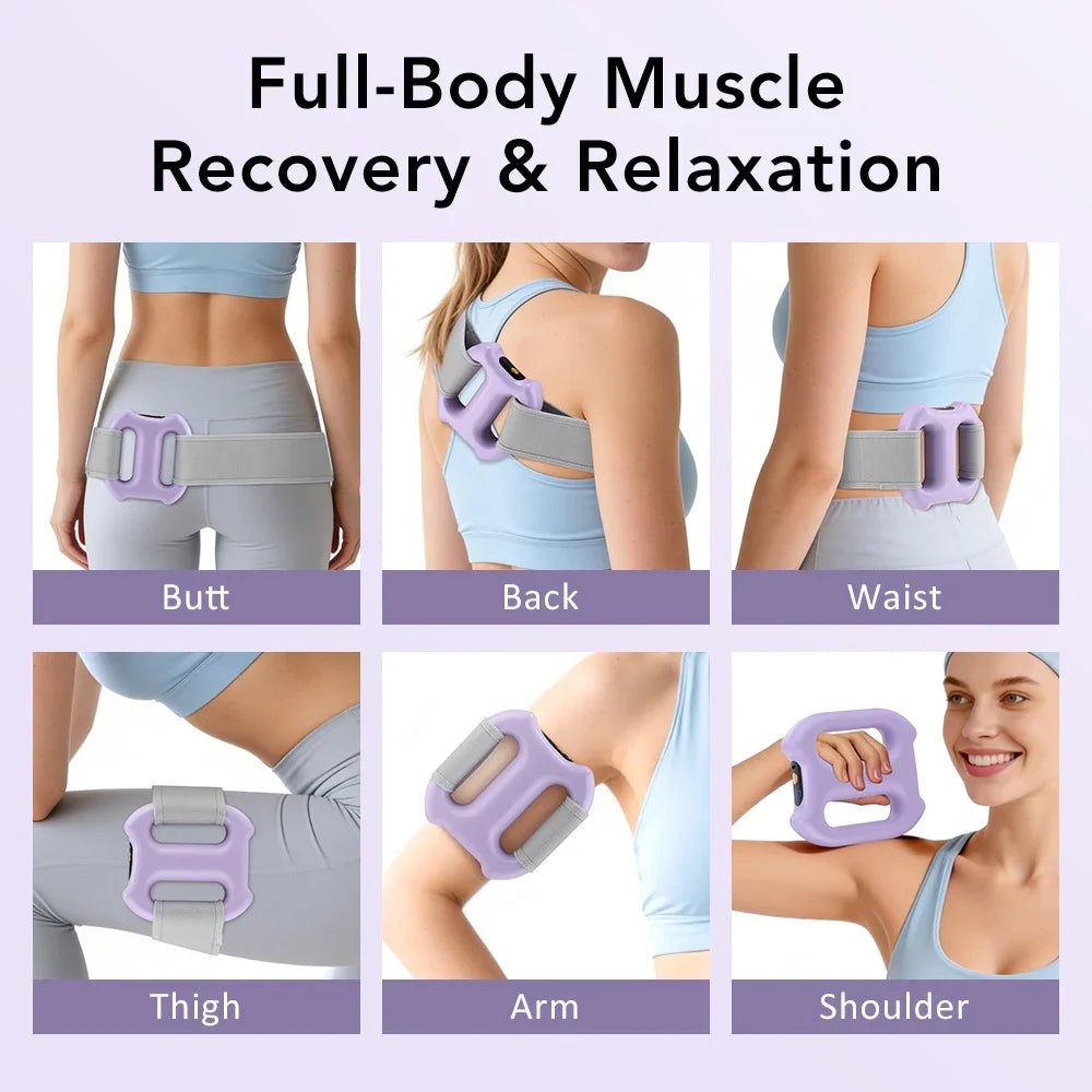 Multi-Function Electric Fascia Ring Vibration Massager for Full Body Fitness Shaping Fat-Burning Equipment Deep Tissue Massage